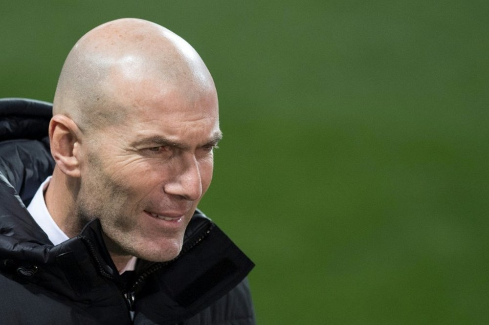 Zidane, l'entraîneur qui fait le moins de changements en Liga. AFP