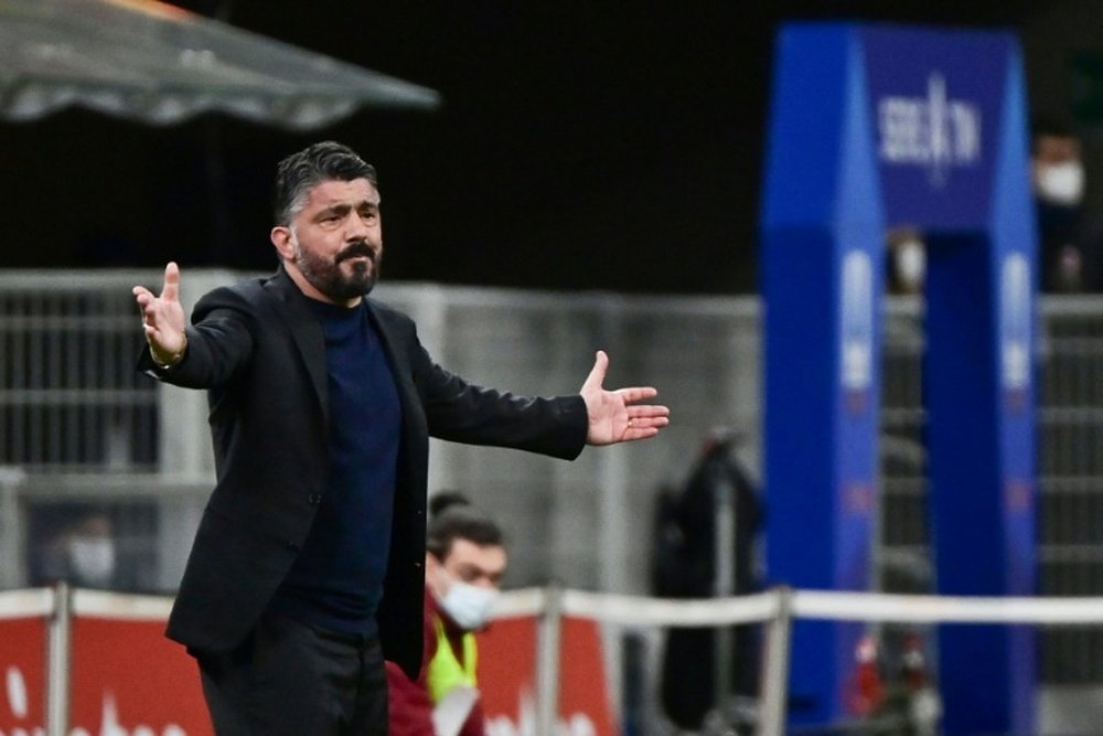 Gattuso deja la Fiorentina. AFP