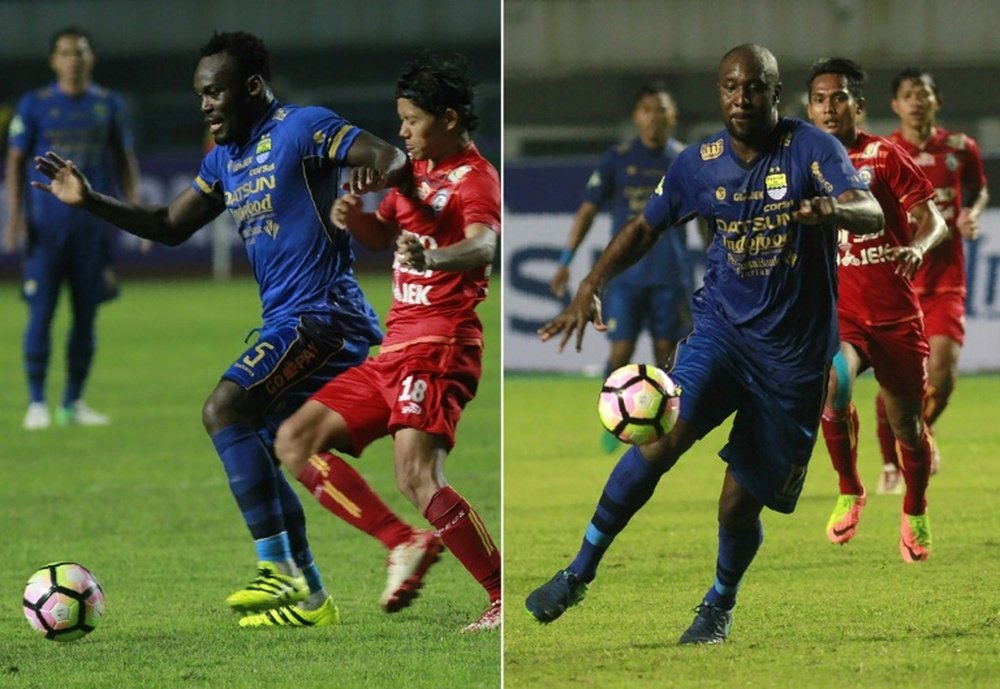 Michael Essien and Carlton Cole have both joined Persib Bandung.