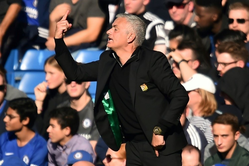 Mourinho was furious  after his teamsheet was leaked before the clash with Chelsea. AFP