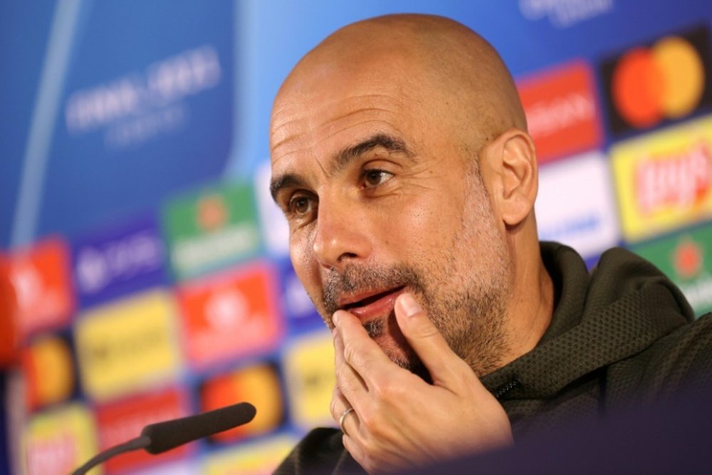 Guardiola voltou a falar sobre CR7. AFP