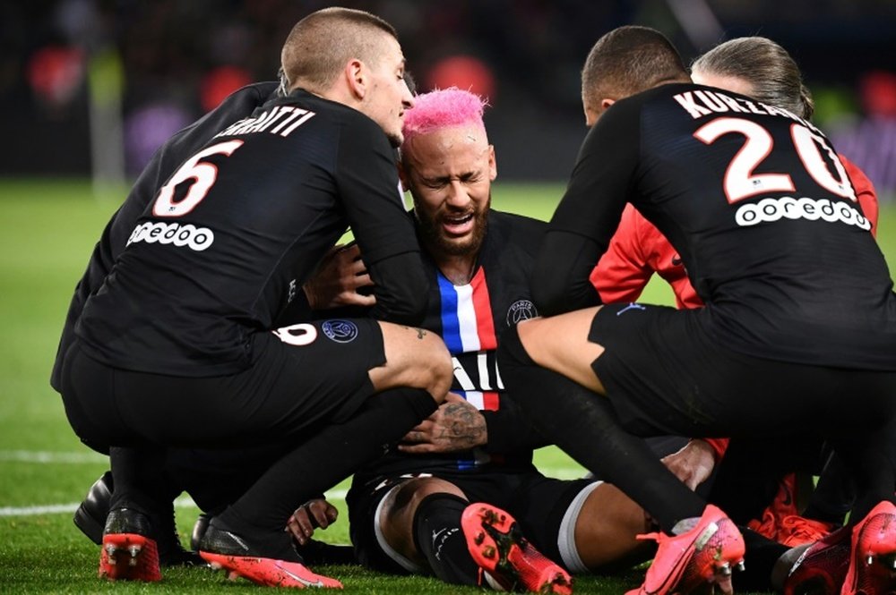 El entrenador del Caen criticó a Neymar. AFP