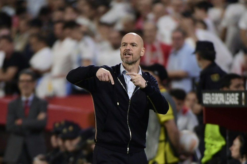 Le coup de gueule d’Erik ten Hag après l’élimination en Ligue Europa. Afp
