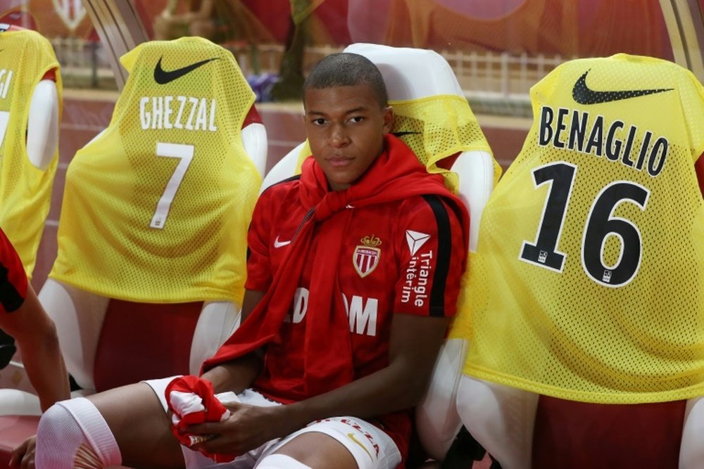 Mbappe was included in Monaco's squad for their match against Marseille. AFP