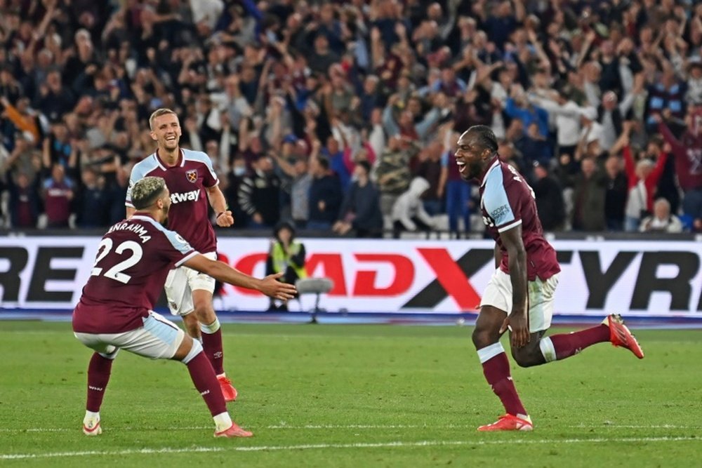 Michail Antonio superó a Paolo di Canio como mximo goleador con el West Ham. AFP