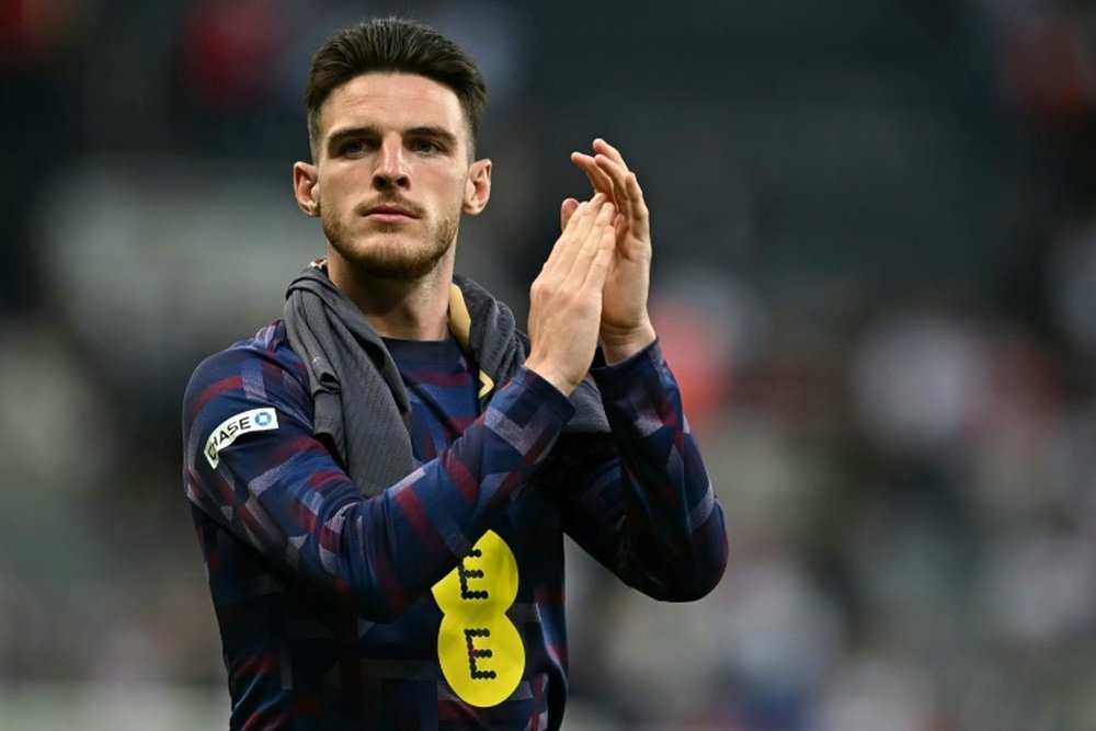 Declan Rice revient sur la défaite de l'Angleterre. AFP