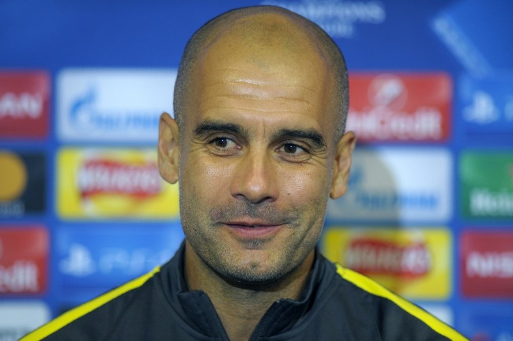 Guardiola prefirió no hablar del técnico de los 'red devils'. AFP