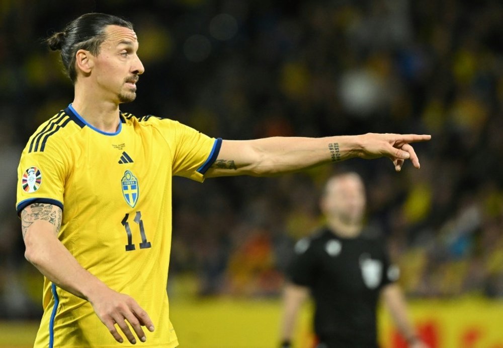 Ibrahimovic devancé par un joueur de Gibraltar. AFP