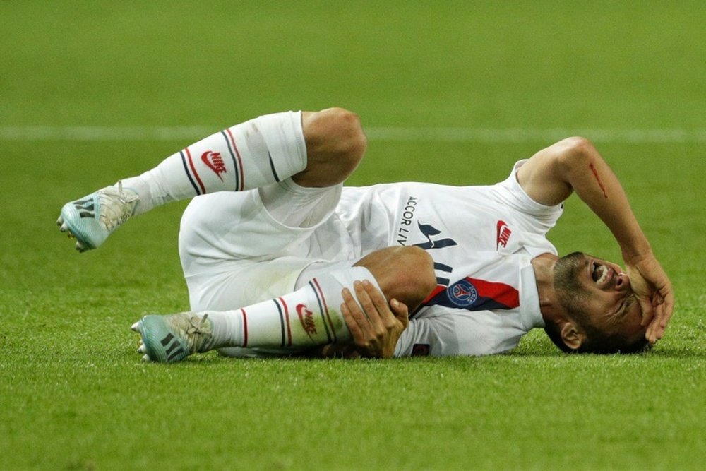 Encore des blessés au PSG avant le dernier match en C1. afp