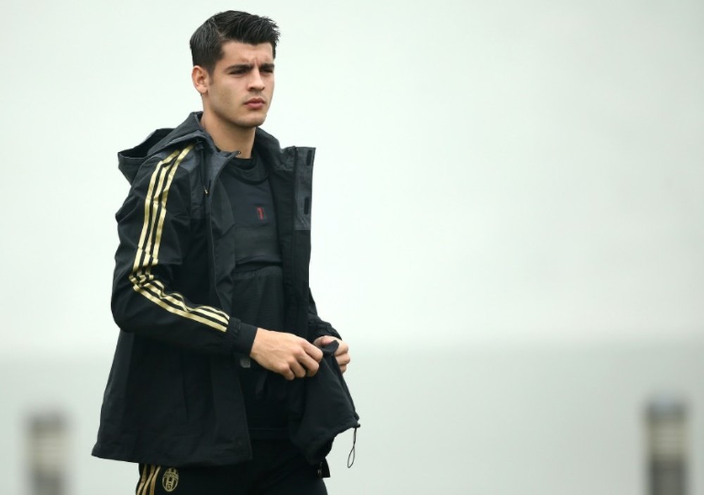 Juventus forward Alvaro Morata, pictured on December 7, 2015, will remain with the clup until June 30, 2020