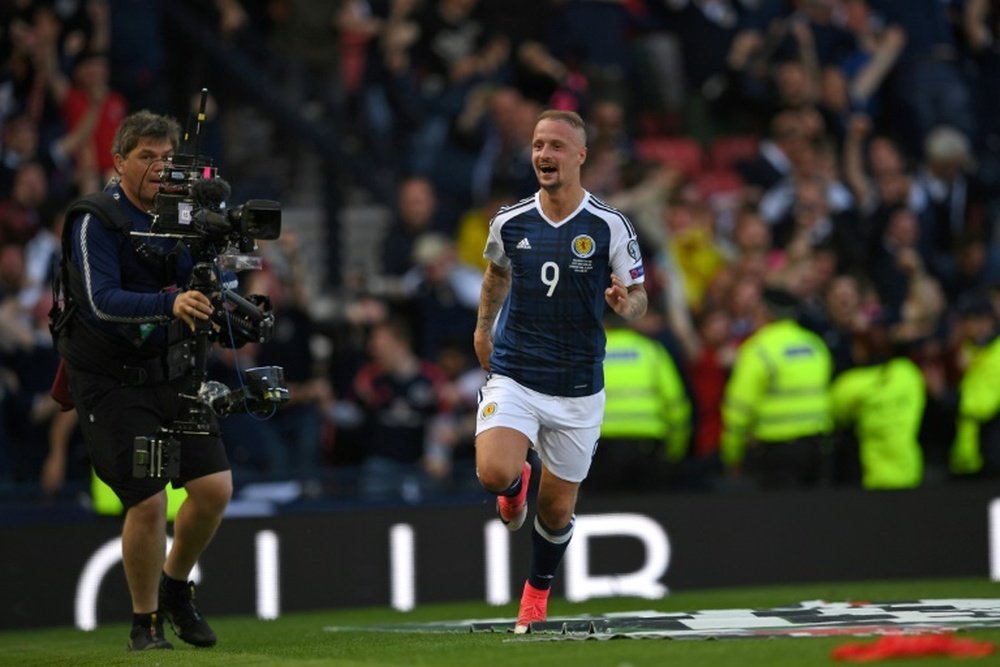 Striker Griffiths withdrew from Scotland duty this month to focus on his fitness. AFP