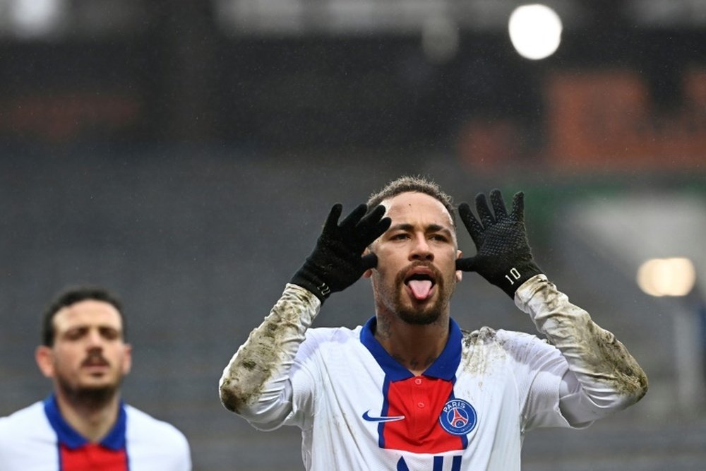 Neymar devrait être dans le goupe pour affronter l'OM. afp