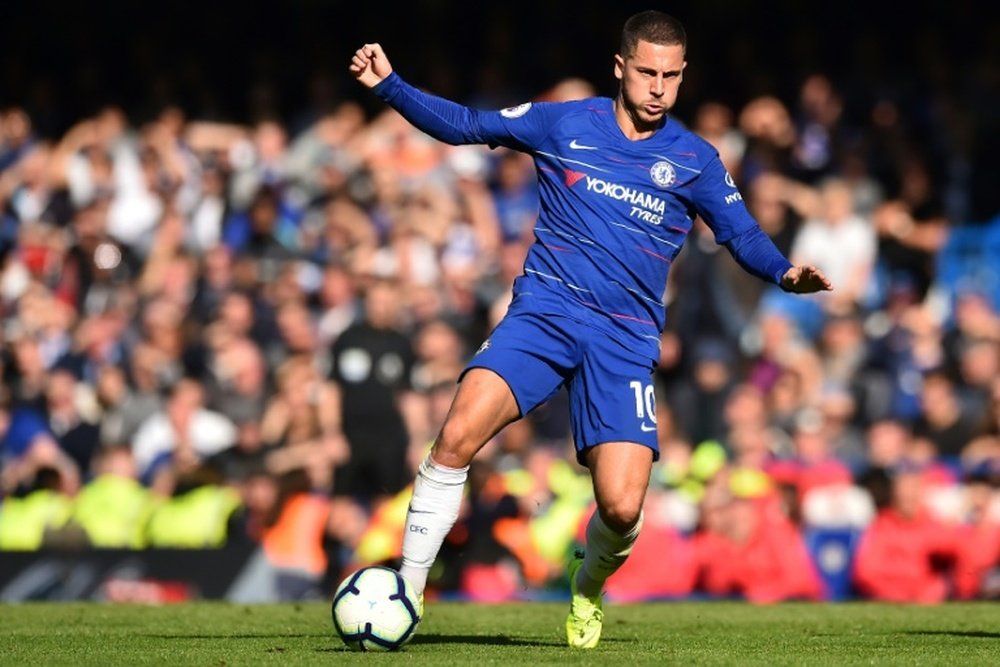 Hazard returned from injury to score against Crystal Palace. AFP