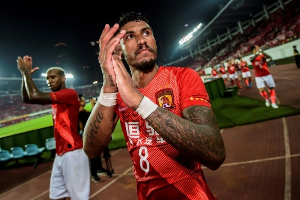 Paulinho es el alma del Guangzhou Evergrande. AFP/Archivo