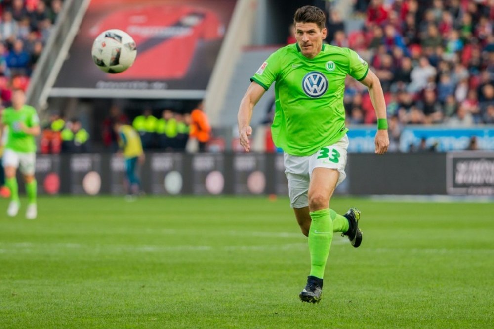 Mario Gomez, forward, Wolfsburg. AFP