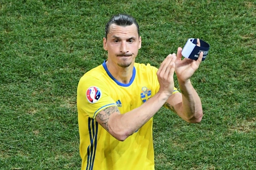 Ibrahimovic jugó su último partido con Suecia en la Eurocopa 2016. AFP