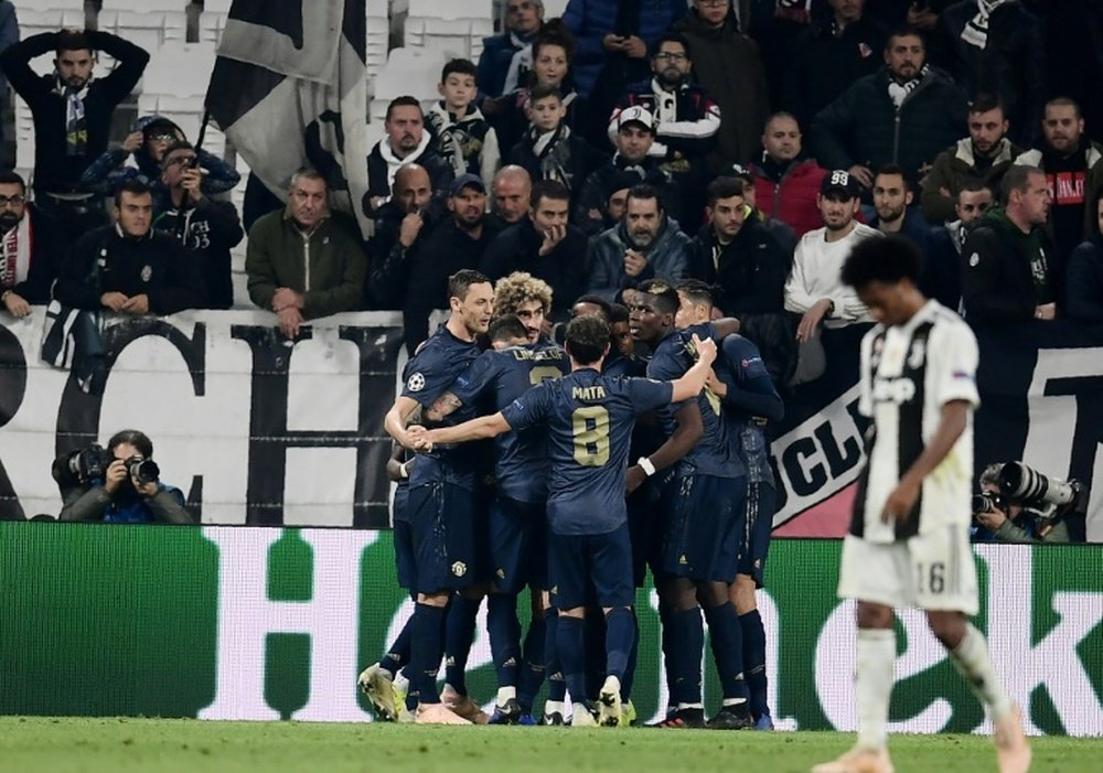 United a frappé sur la table à Turin. AFP