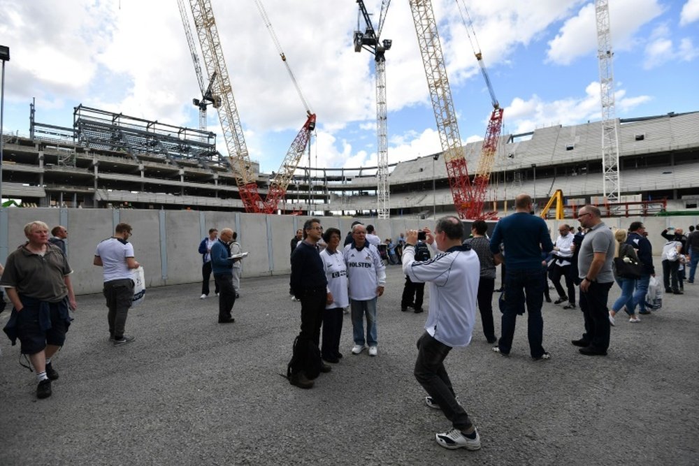 The completion date of Spurs' new stadium has been delayed. AFP