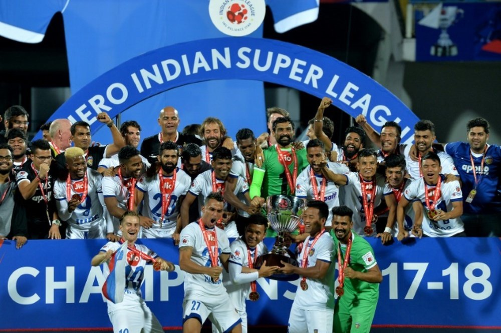 Chennai lifted the ISL after goal's from Alves and Augusto. AFP
