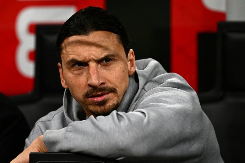 Ibrahimovic claimed the referee was severe with Theo Hernandez. AFP