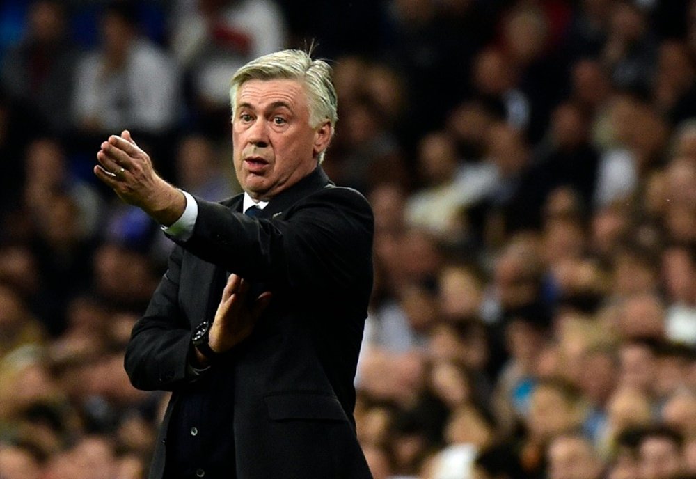Ancelotti lamentó el empate de su equipo. AFP