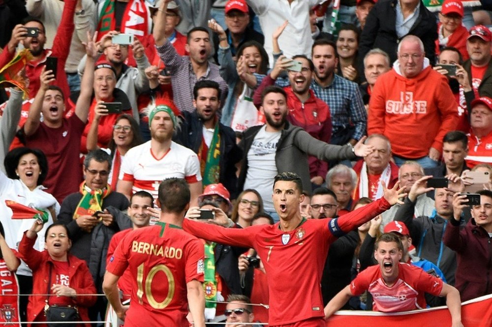 Ronaldo's hat-trick carried Portugal to victory in the semi-finals. AFP