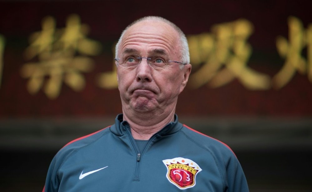 Sven-Goran Eriksson was last in charge of Shenzen F.C. in China. AFP