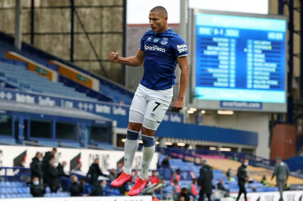 Everton drew 1-1. AFP