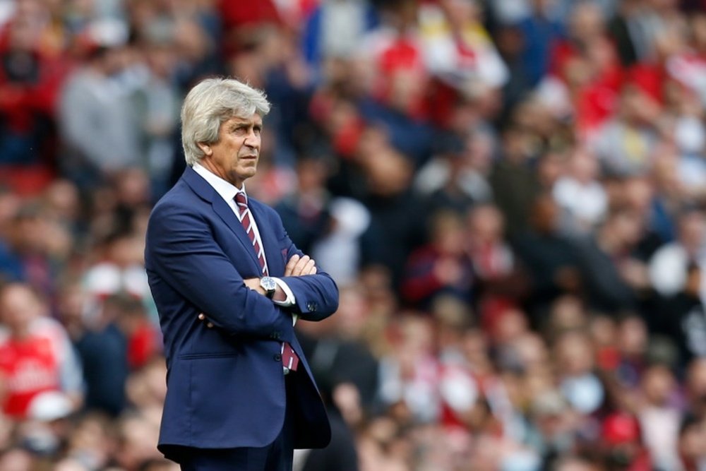 Manuel Pellegrini is under pressue at West Ham. AFP