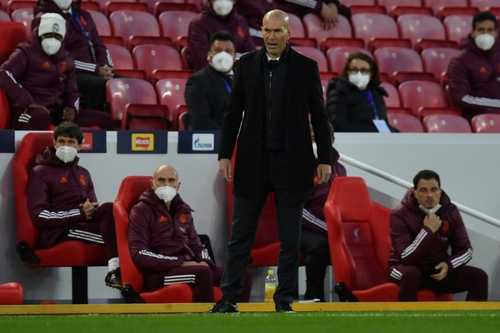 Zinedine Zidane's future with Real Madrid looks increasingly in doubt. AFP