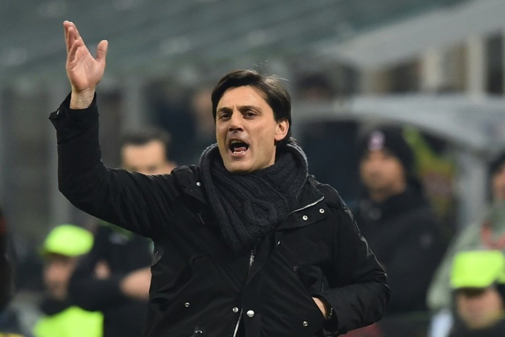 Montella se ha puesto en el punto de mira de la Roma. AFP