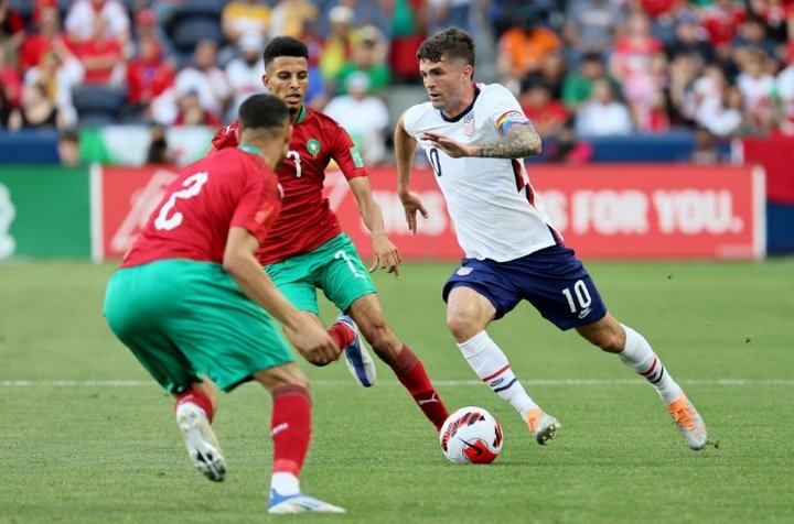 Estados Unidos venció por 3-0 a Marruecos. AFP