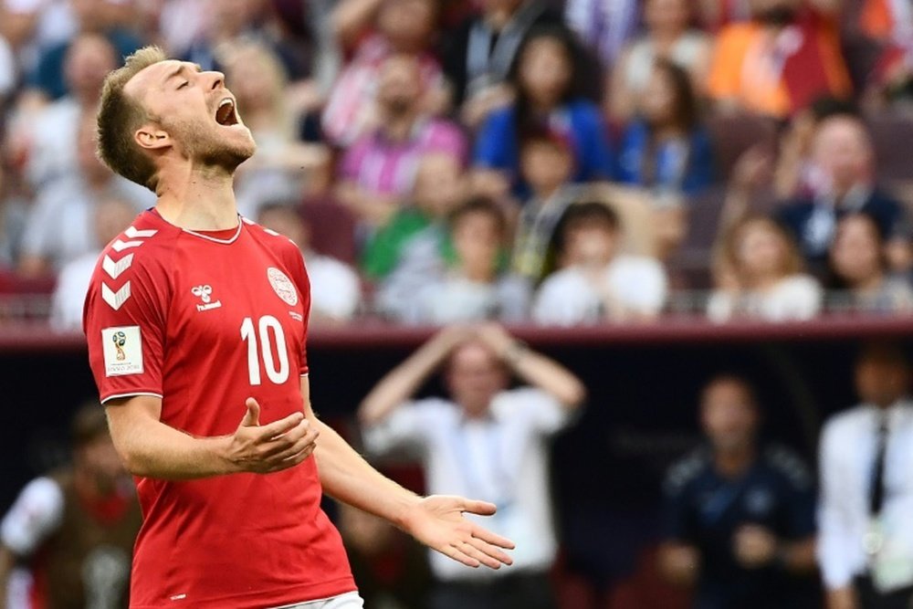 Christian Eriksen helped Denmark to the last 16 of the World Cup. AFP