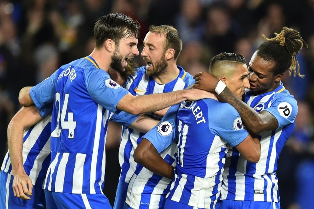 Brighton and Stoke played out an entertaining 2-2 draw on Monday evening. AFP