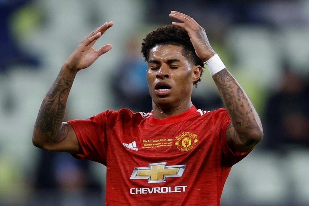 Marcus Rashford is back three months later.AFP