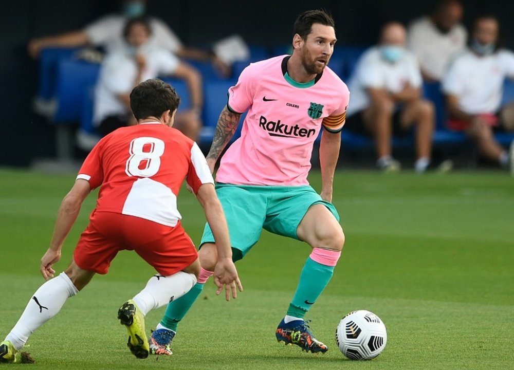Sempre Leo: astro comanda vitória do Barça contra o Girona. AFP