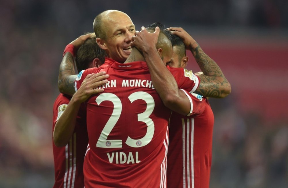 El Bayern quiere conseguir la sexta victoria consecutiva en la Bundesliga. AFP