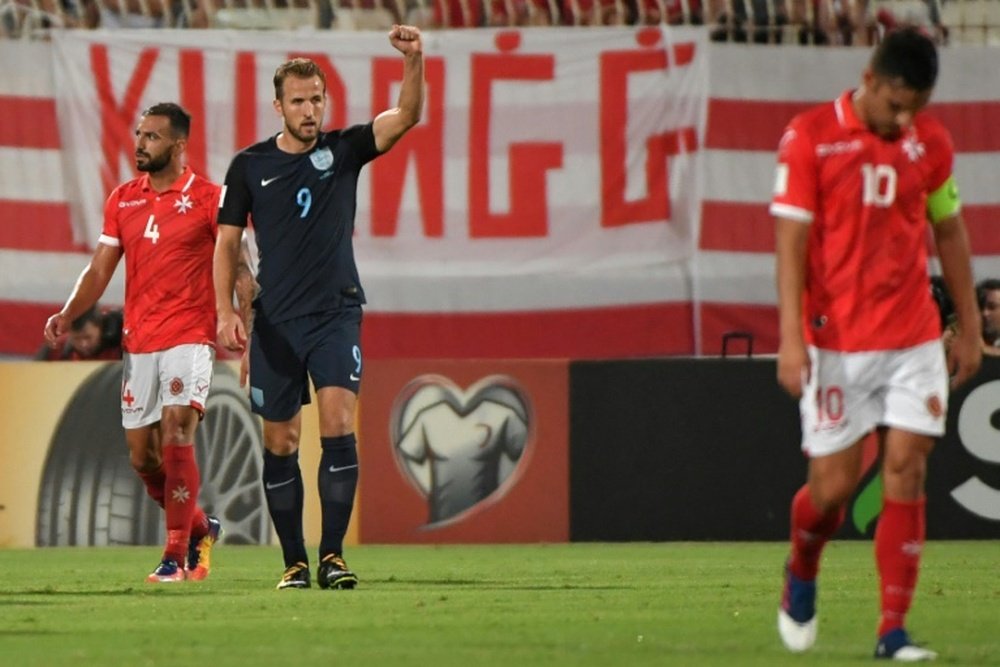 Kane scored a double against Malta. AFP