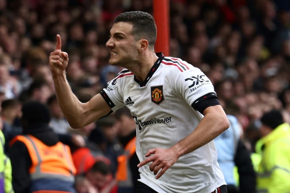 Dalot renova com o Manchester United até 2028. AFP