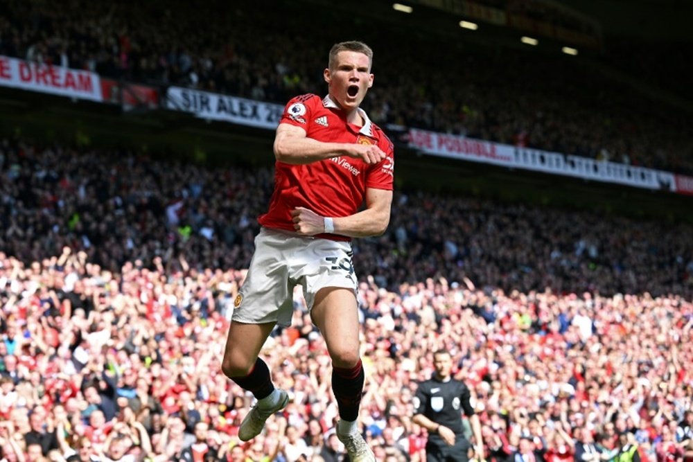 McTominay is suffering from a minor injury. AFP