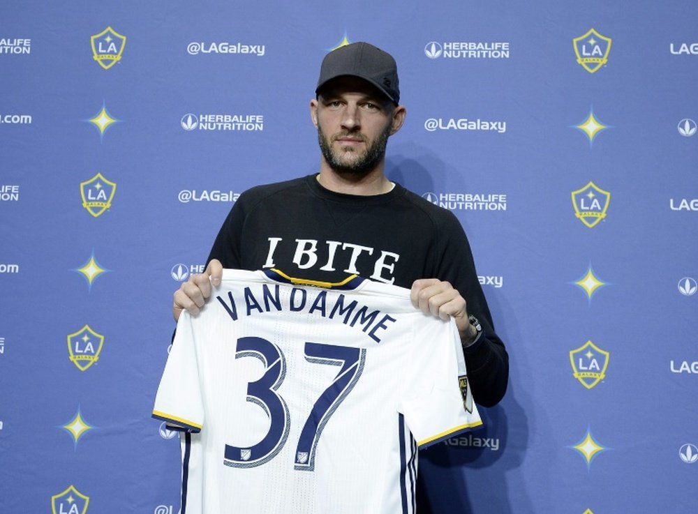 Van Damme jugó dos años en Los Angeles Galaxy. AFP