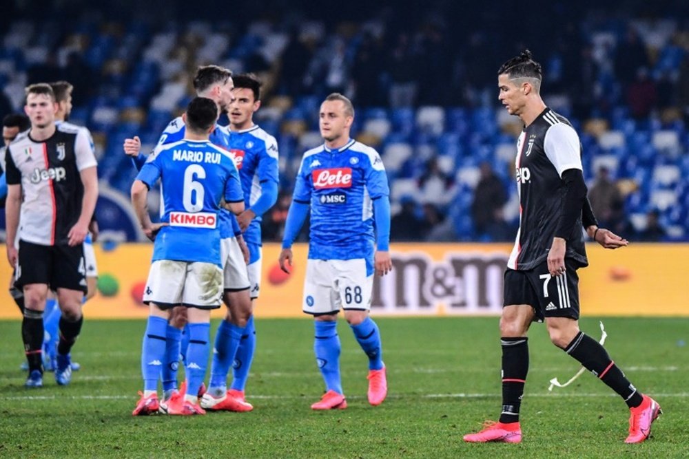 Les compos probables du match de Coupe d'Italie entre Naples et Juventus. AFP