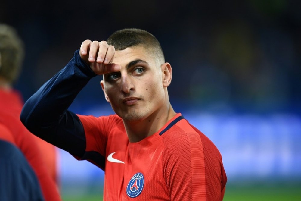 Marco Verratti, pictured in September 2017, will not feature for Italy's World Cup qualifier against Macedonia