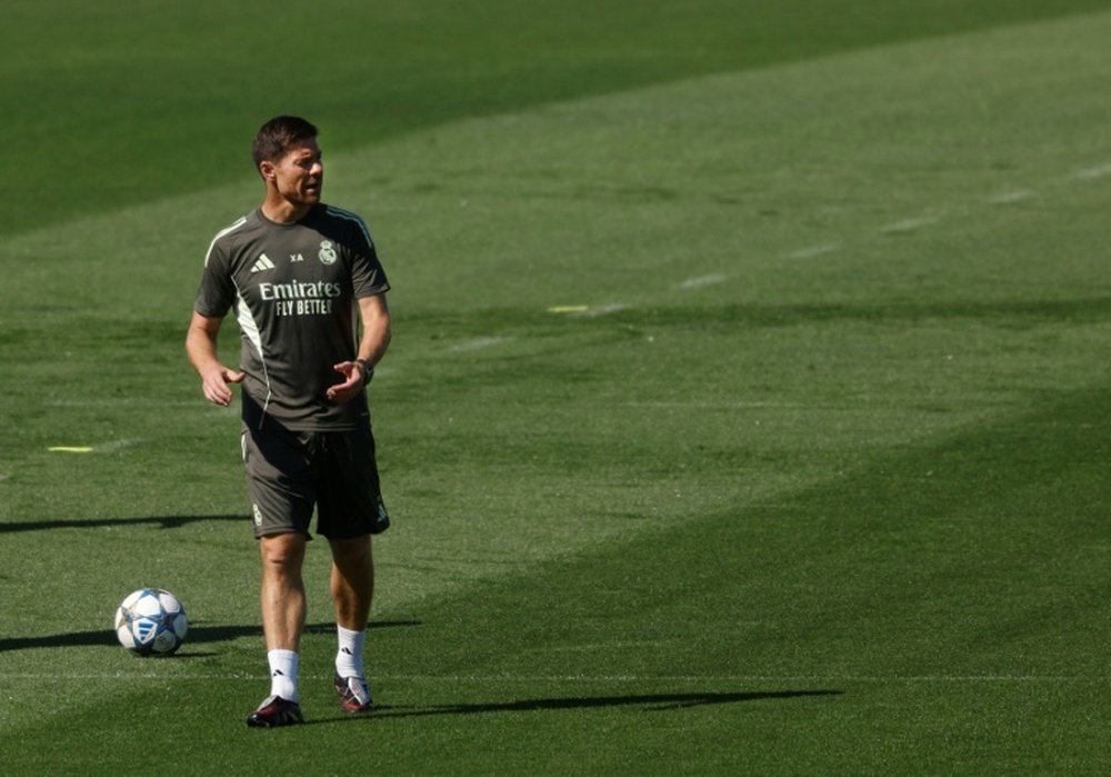 Madrid face Marseille on Xabi Alonso's 99th day in charge of the 'Merengues'. AFP