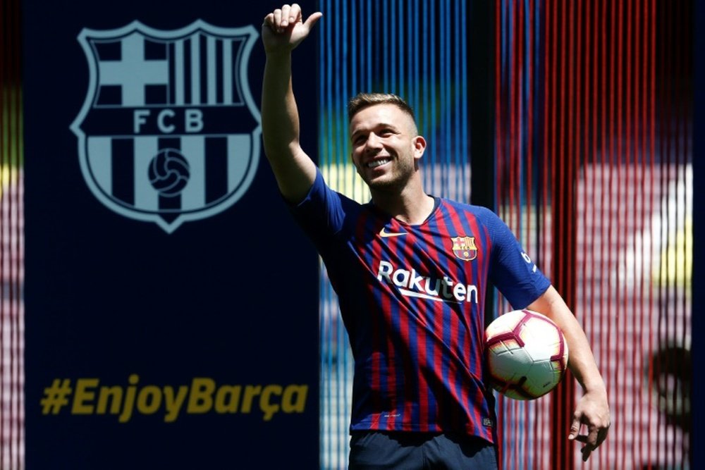 Arthur Melo falou sobre a sua passagem pelo Barcelona. AFP