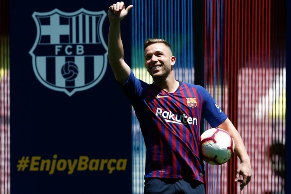 Arthur hasn't played for Barcelona since he said he was leaving. AFP