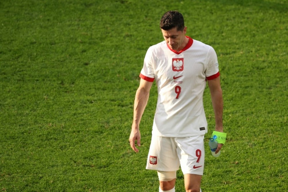 Lewandowski will miss the Nations League games against Portugal and Scotland. AFP