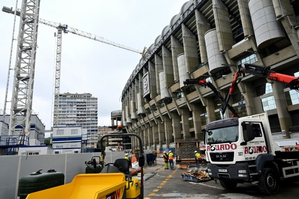 Las obras del Bernabéu avanzan viento en popa. AFP/Archivo