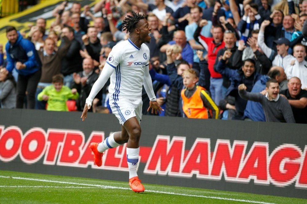 Michy Batshuayi scored two fine goals as Arsenal were defeated. AFP