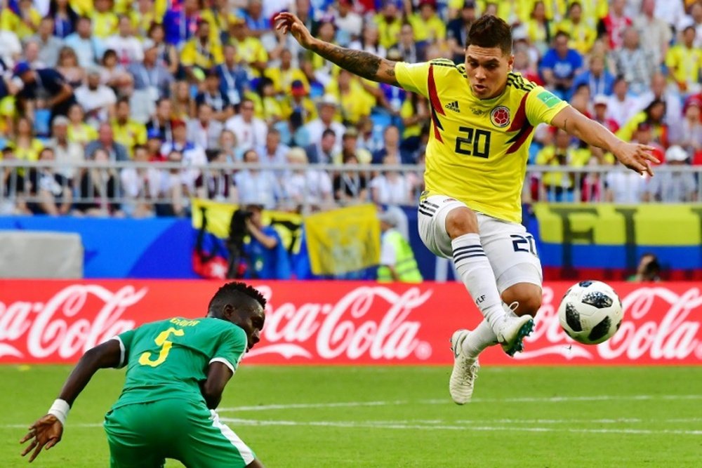 Le Colombien intéresserait le Real Madrid. AFP